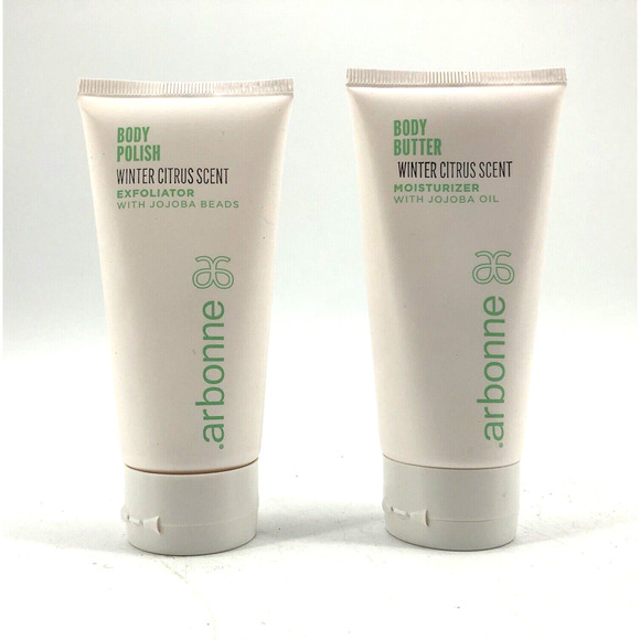 Arbonne Winter Citrus Body Set Scrub and Body Butter 3 oz New Sealed